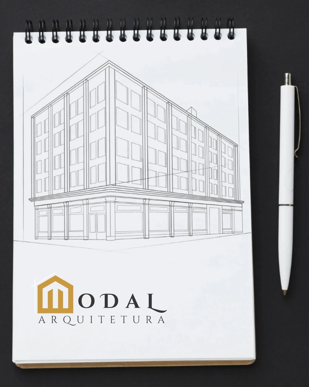 Caderno de estudo arquitetônico da Modal
